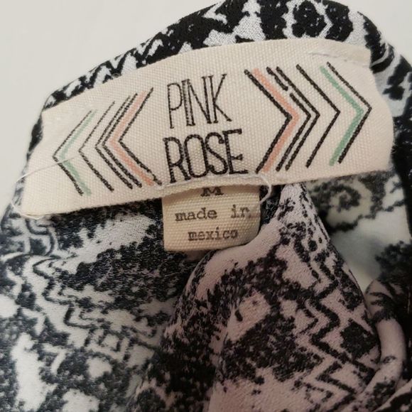 Pink Rose 🌹 Flowy Print Blouse Shirt - Picture 10 of 10